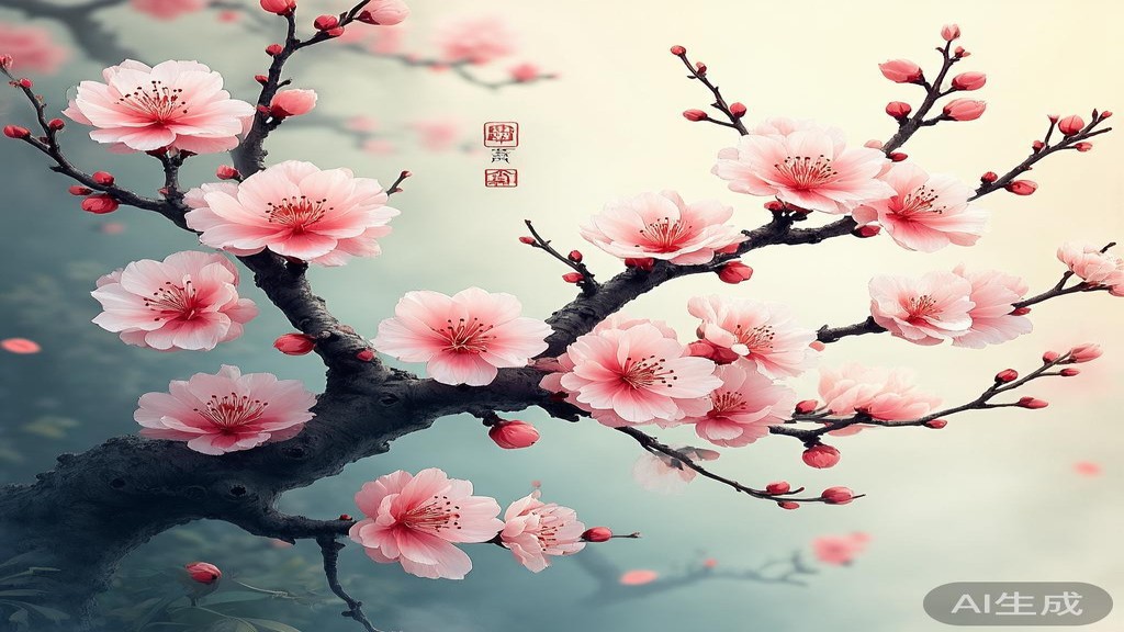 Plum Blossom I Ching mystical hexagram visualization